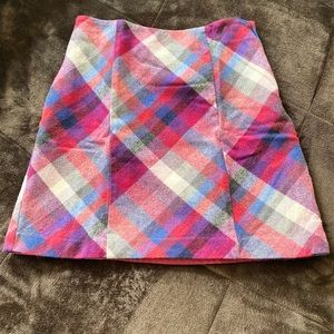 Plaid pin skirt with attached slip!